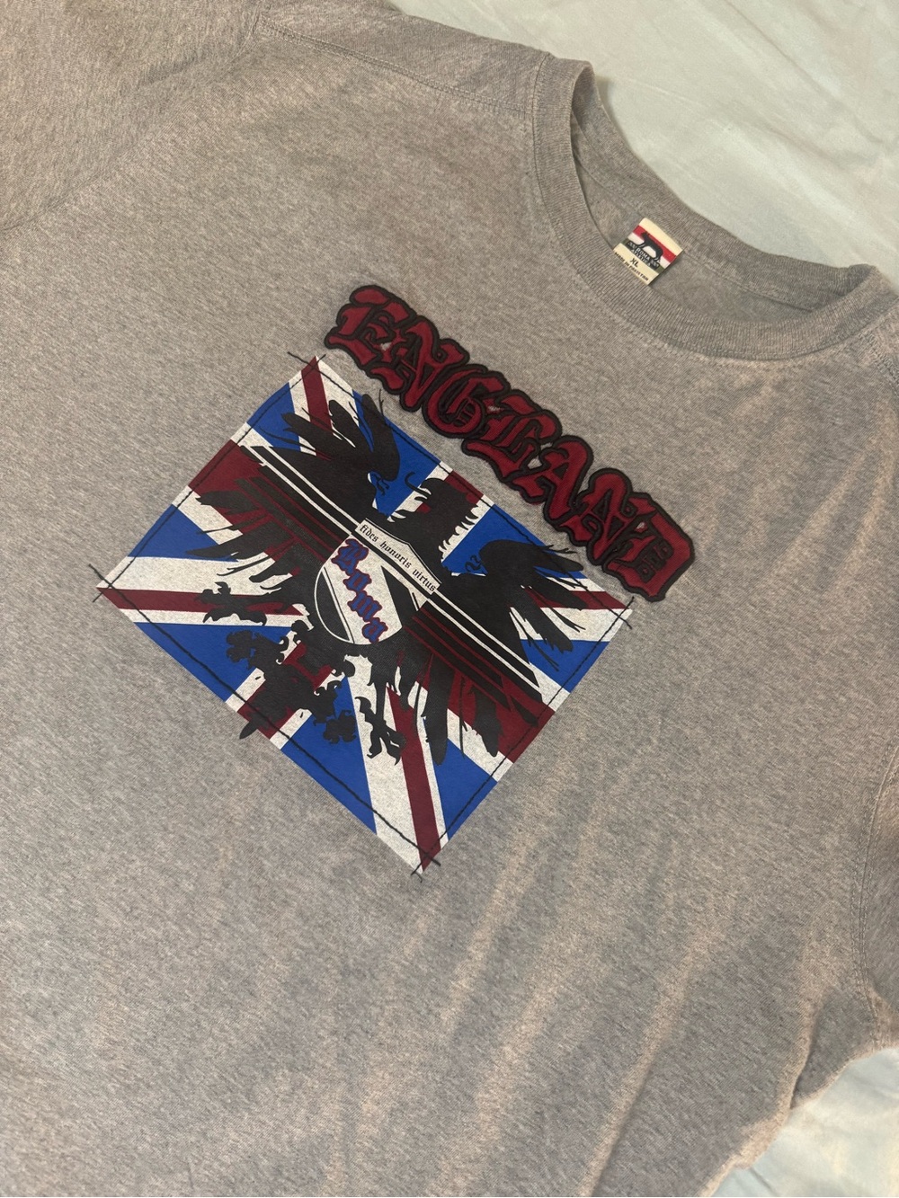 Roma athleta England embroidered text shirt XL